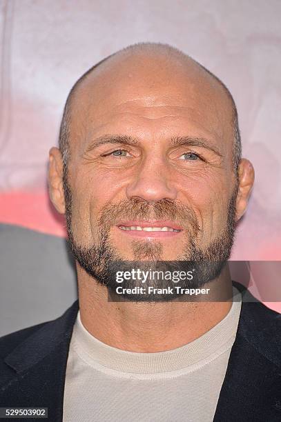 Actor Randy Couture arrives at the Premiere of Lionsgate Films' "The Expendables" held at Grauman's Chinese Theatre in Hollywood.