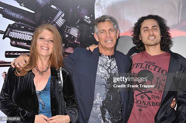 Actor Eric Roberts his wife Eliza Roberts and son arrive at the Premiere of Lionsgate Films' "The Expendables" held at Grauman's Chinese Theatre in...
