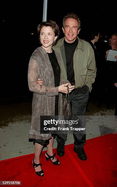 Annette Bening and Warren Beatty arrive at the Academy of Motion Picture Arts & Sciences.