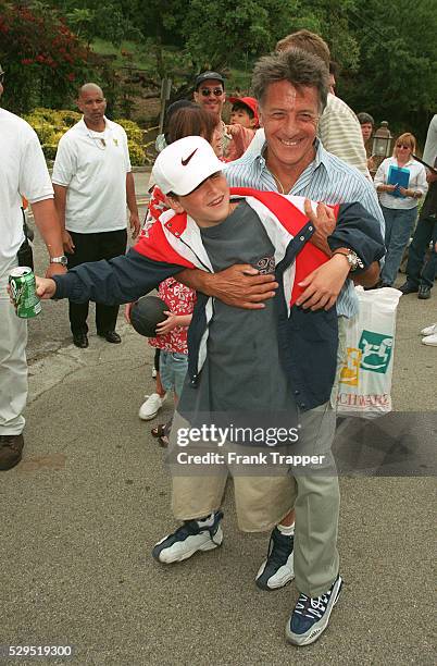 Dustin Hoffman and his son Max.