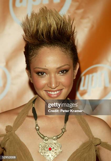 Model Naima Mora attends the UPN network upfront at Madison Square Garden on May 19, 2005 in New York City.