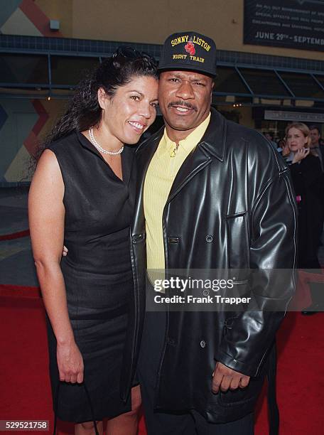Ving Rhames, star of the movie, and his wife Valerie arrive.