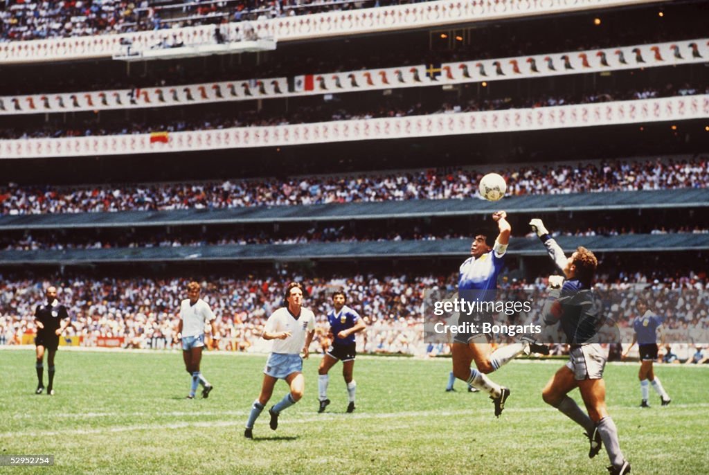 WM 1986 in Mexiko  Viertelfinale ARG - ENG