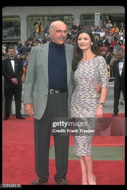 Sean Connery and Catherine Zeta-Jones star in Jon Amiel's new film 'Entrapment'.