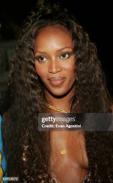 Model Naomi Campbell arrives at her Le Carnival D'Or party at VIP Terraces, Palm Beach during the 58th International Cannes Film Festival May 19,...