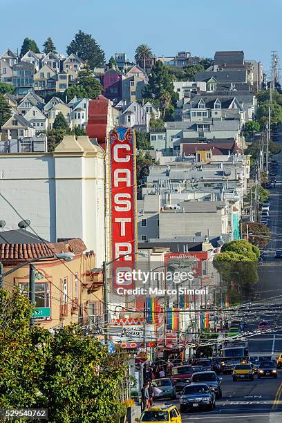 iconic castro, san francisco, california, united states of america, north america - castro district stock pictures, royalty-free photos & images