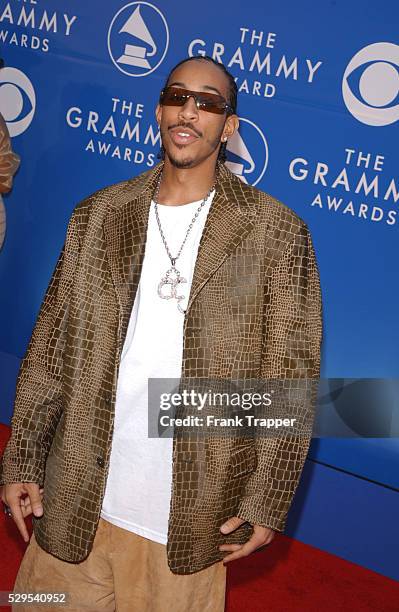 Ludacris arrives at the 44th annual Grammy Awards.