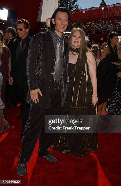 Steve and Shari Valentine arriving at the 54th Annual Prime Time Emmys.