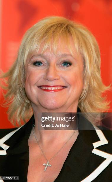Presenters Judy Finnigan launches a new Vodafone handset at the Vodafone Experience Store, Oxford Street on May 20, 2005 in London. The new phone,...