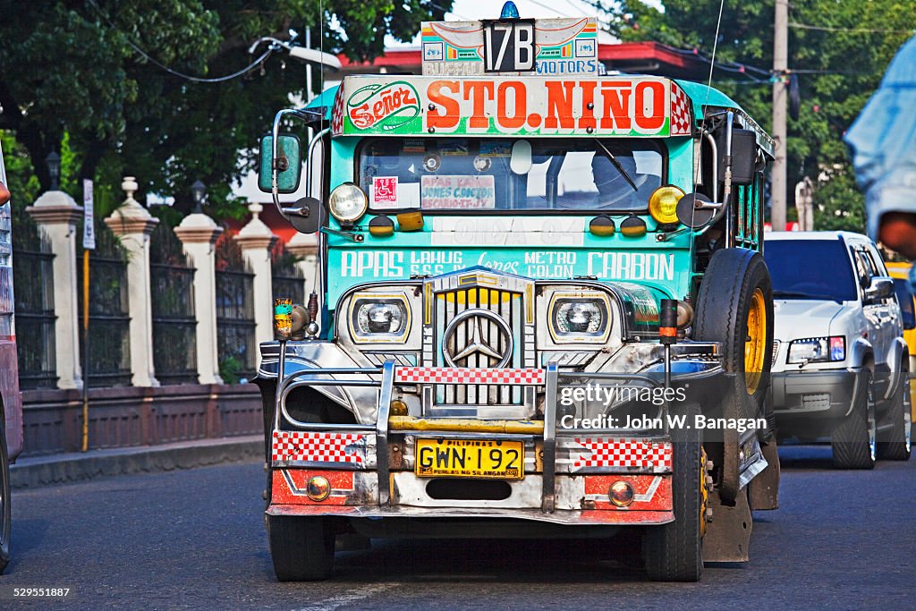 Colorful bus at Cebu City