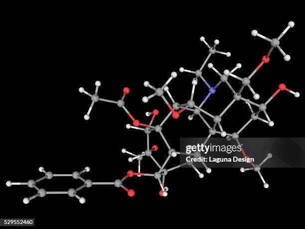 aconitine poison molecule - aconitum carmichaelii stock pictures, royalty-free photos & images