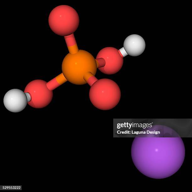 monosodium phosphate molecule - monosodium phosphate stock pictures, royalty-free photos & images