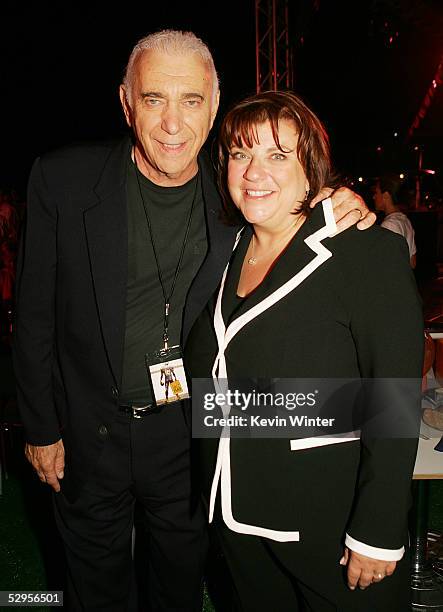 Producer Al Ruddy and Paramounts' Gail Berman pose at the afterparty for the premiere of Paramount Pictures' "The Longest Yard" on May 19, 2005 in...