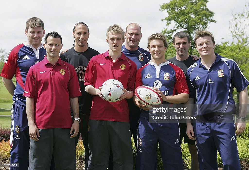 Manchester United with British and Irish Lions