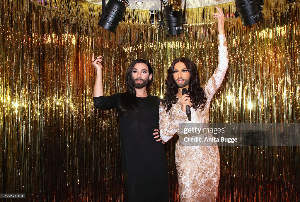 Conchita Wurst Presents Her Own Wax Figure At Madame Tussauds In Berlin