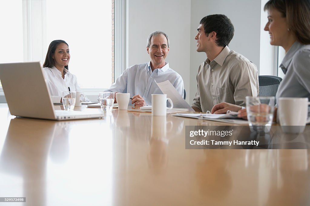 Business colleagues in a meeting