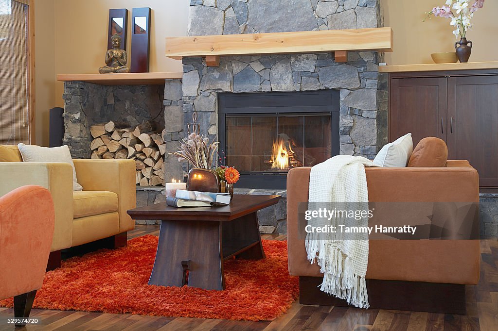 Living room in chalet