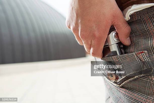 boy with cell phone in his pocket - absence stock pictures, royalty-free photos & images