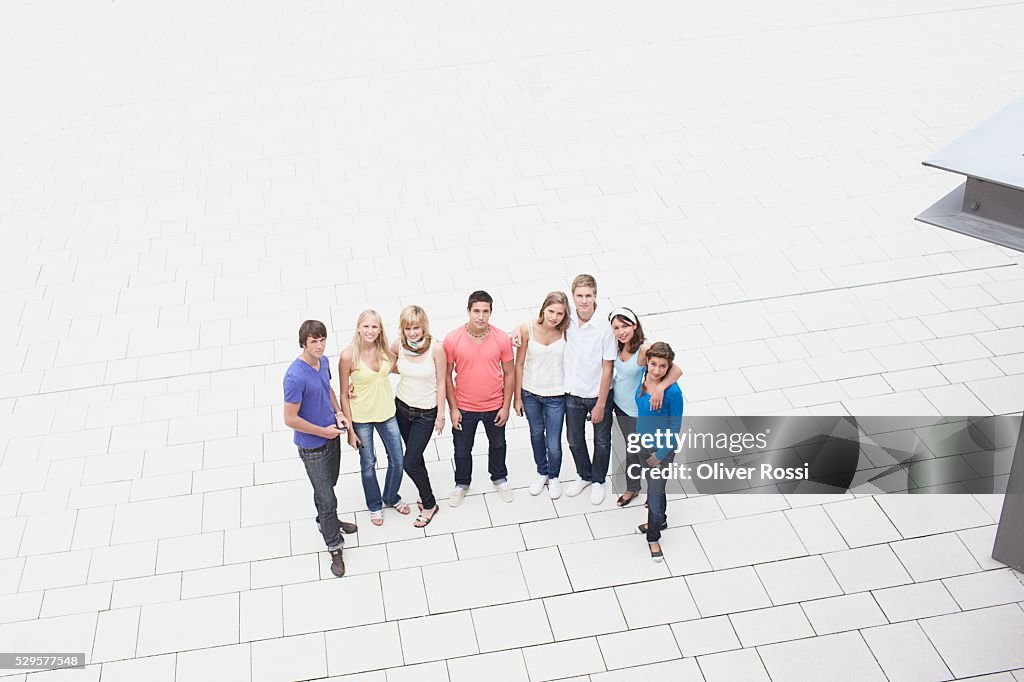 People Standing in Plaza