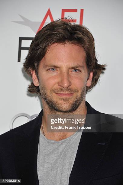 Actor Bradley Cooper arrives at AFI Fest 2012 special screening of Silver Linings Playbook held at the Egyptian Theater in Hollywood.