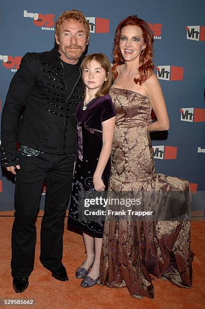 Danny Bonaduce, daughter Isabella and wife Gretchen arrive at the "VH1 Big in '05" Awards held at Sony Pictures Studios in Culver City.