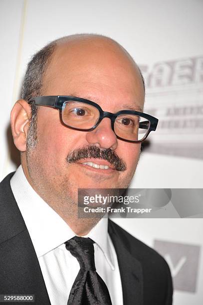 Actor David Cross arrives at the 26th American Cinematheque Award Gala honoring Ben Stiller at The Beverly Hilton Hotel in Beverly Hills.