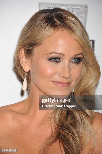 Actress Christine Taylor arrives at the 26th American Cinematheque Award Gala honoring Ben Stiller at The Beverly Hilton Hotel in Beverly Hills.