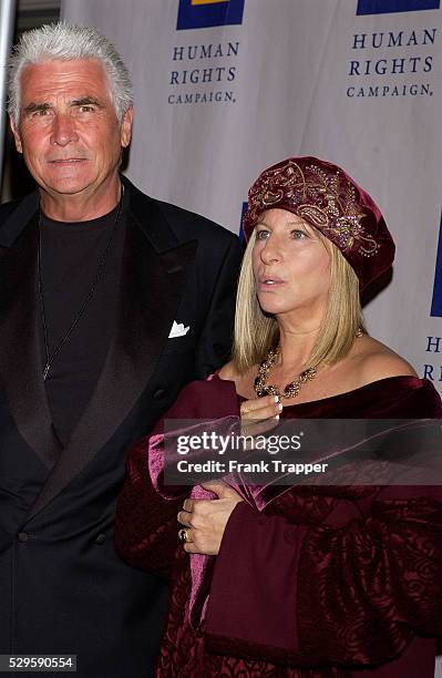 Barbra Streisand and husband James Brolin arrive at the Human Rights Campaign's Annual Gala.