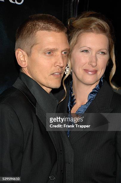 Actor Barry Pepper and wife Cindy arrive at the premiere of "Flags of Our Fathers," held at the Academy of Motion Picture Arts and Sciences in...
