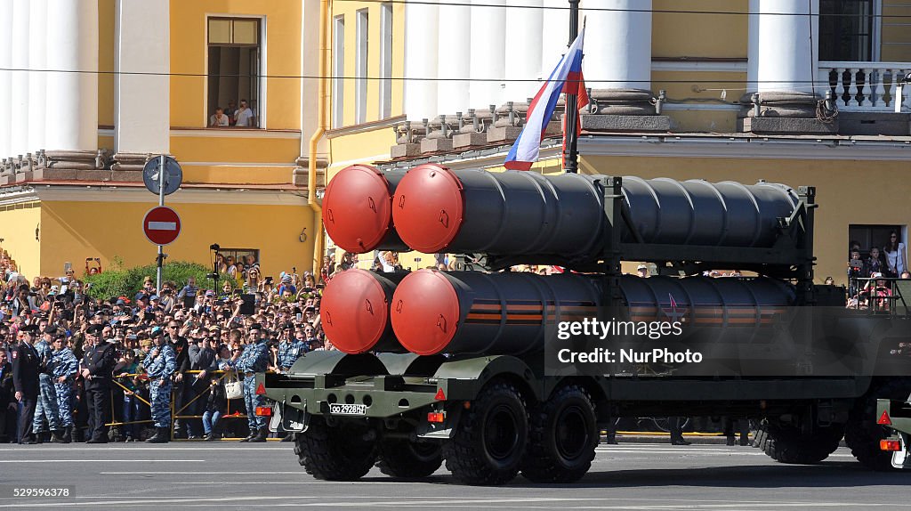 Victory Day Parade in Saint Petersburg