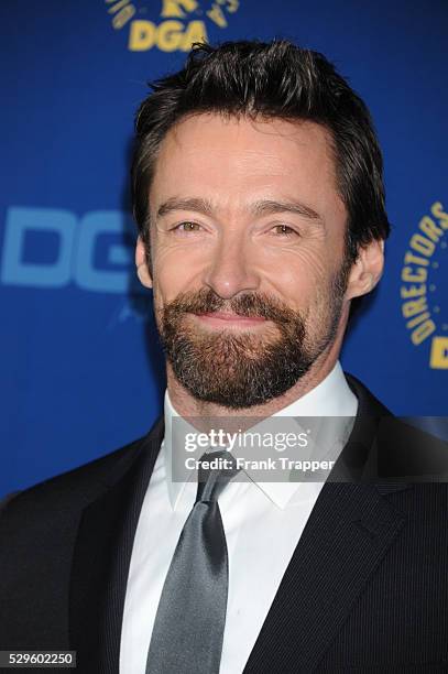 Actor Hugh Jackman arrives at the 65th Annual Directors Guild Awards held at the Ray Dolby Ballroom at Hollywood & Highland.