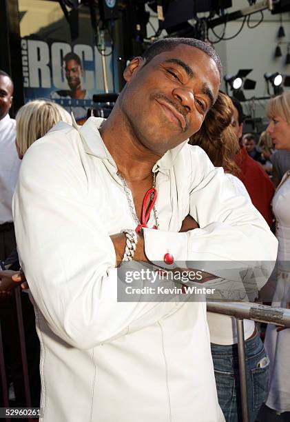 Actor Tracy Morgan arrives at the premiere of Paramount Pictures' "The Longest Yard" at the Chinese Theater on May 19, 2005 in Los Angeles,...