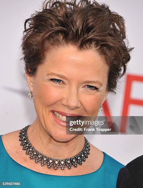 Actress Annette Bening arrives at the 38th AFI Life Achievement Award honoring Mike Nichols held at Sony Pictures Studios on June 10, 2010 in Culver...