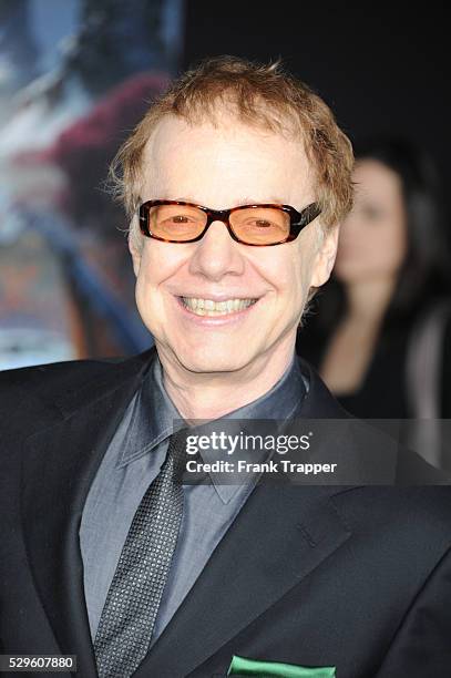 Composer Danny Elfman arrives at the premiere of Oz: The Great and Powerful held at the El Capitan Theater in Hollywood.