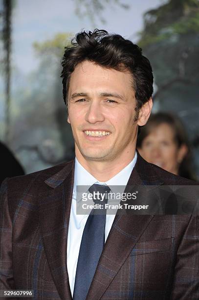 Actor James Franco arrives at the premiere of Oz: The Great and Powerful held at the El Capitan Theater in Hollywood.