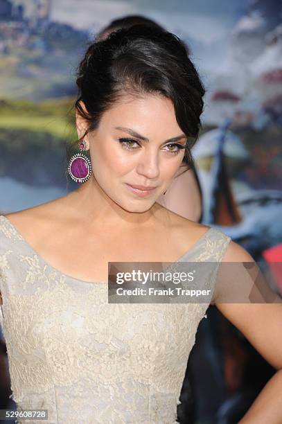 Actress Mila Kunis arrives at the premiere of Oz: The Great and Powerful held at the El Capitan Theater in Hollywood.