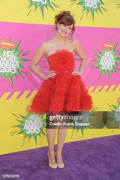 Actress Haley Strode arrives at Nickelodeon's 26th Annual Kids' Choice Awards at USC Galen Center.