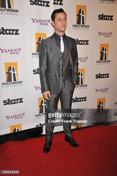 Actor Joseph Gordon-Levitt arrives at the15th Annual Hollywood Film Awards Gala presented by Starz, held at the Beverly Hilton Hotel.