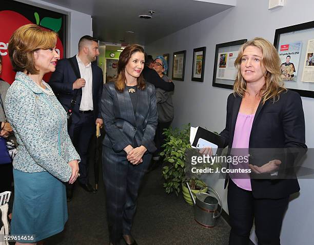 Administrator of the U.S. Small Business Administration Maria Contreras-Sweet, Mayor of Oakland Libby Schaaf and co-founder and CEO of Revolution...