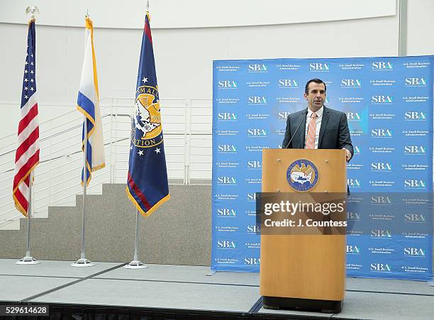 San Jose Mayor Sam Liccardo addresses the audience at the 5th Annual Summit on Entrepreneurship & Innovation on the final day of National Small...