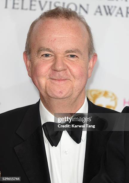 Ian Hislop poses in the winners room at the House Of Fraser British Academy Television Awards 2016 at the Royal Festival Hall on May 8, 2016 in...