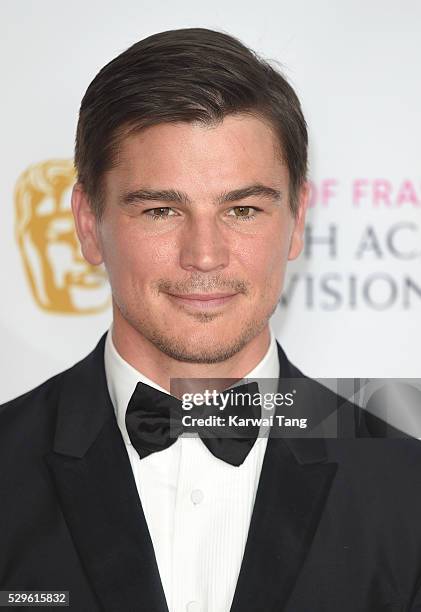 Josh Hartnett poses in the winners room at the House Of Fraser British Academy Television Awards 2016 at the Royal Festival Hall on May 8, 2016 in...