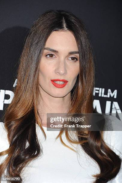 Actress Paz Vega arrives at the premiere of Pain & Gain held at the Chinese Theater in Hollywood.