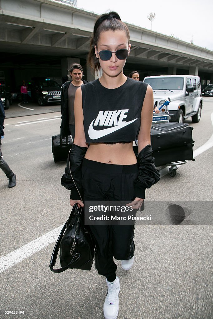 Celebrity Sightings At Nice Airport - May 9, 2016 - The 69th Annual Cannes Film Festival