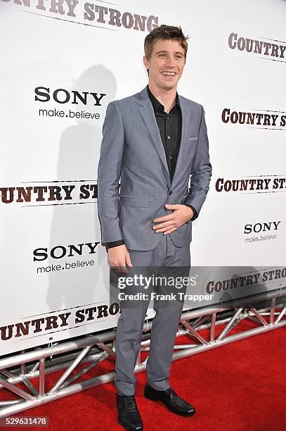 Actor Garrett Hedlund arrives at the special screening of Screen Gems' "Country Strong" held at The Academy of Motion Picture Arts & Sciences in...