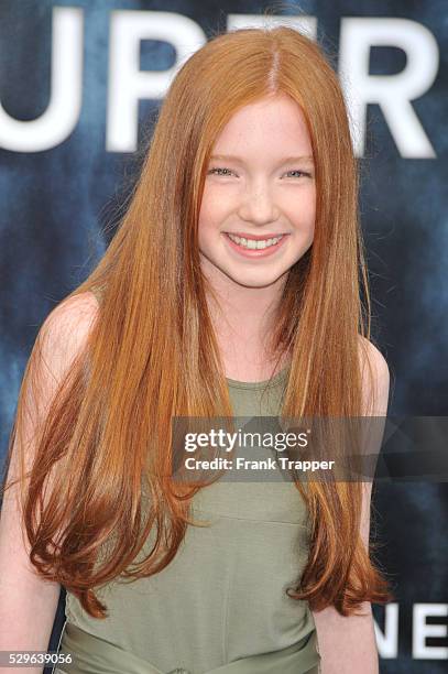 Actress Annalise Basso arrives at the Premiere of Paramount Pictures' "Super 8" held at the Regency Village Theater in Westwood.