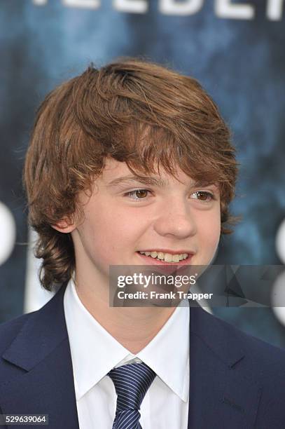 Actress Joel Courtney arrives at the Premiere of Paramount Pictures' "Super 8" held at the Regency Village Theater in Westwood.