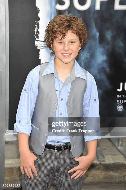 Actor Nolan Gould arrives at the Premiere of Paramount Pictures' "Super 8" held at the Regency Village Theater in Westwood.