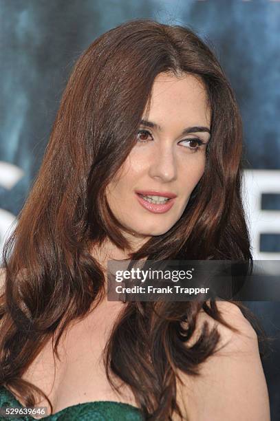 Actress Paz Vega arrives at the Premiere of Paramount Pictures' "Super 8" held at the Regency Village Theater in Westwood.