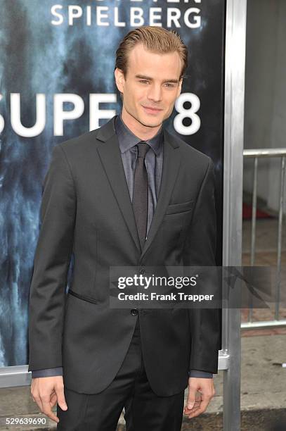 Actor David Gallagher arrives at the Premiere of Paramount Pictures' "Super 8" held at the Regency Village Theater in Westwood.